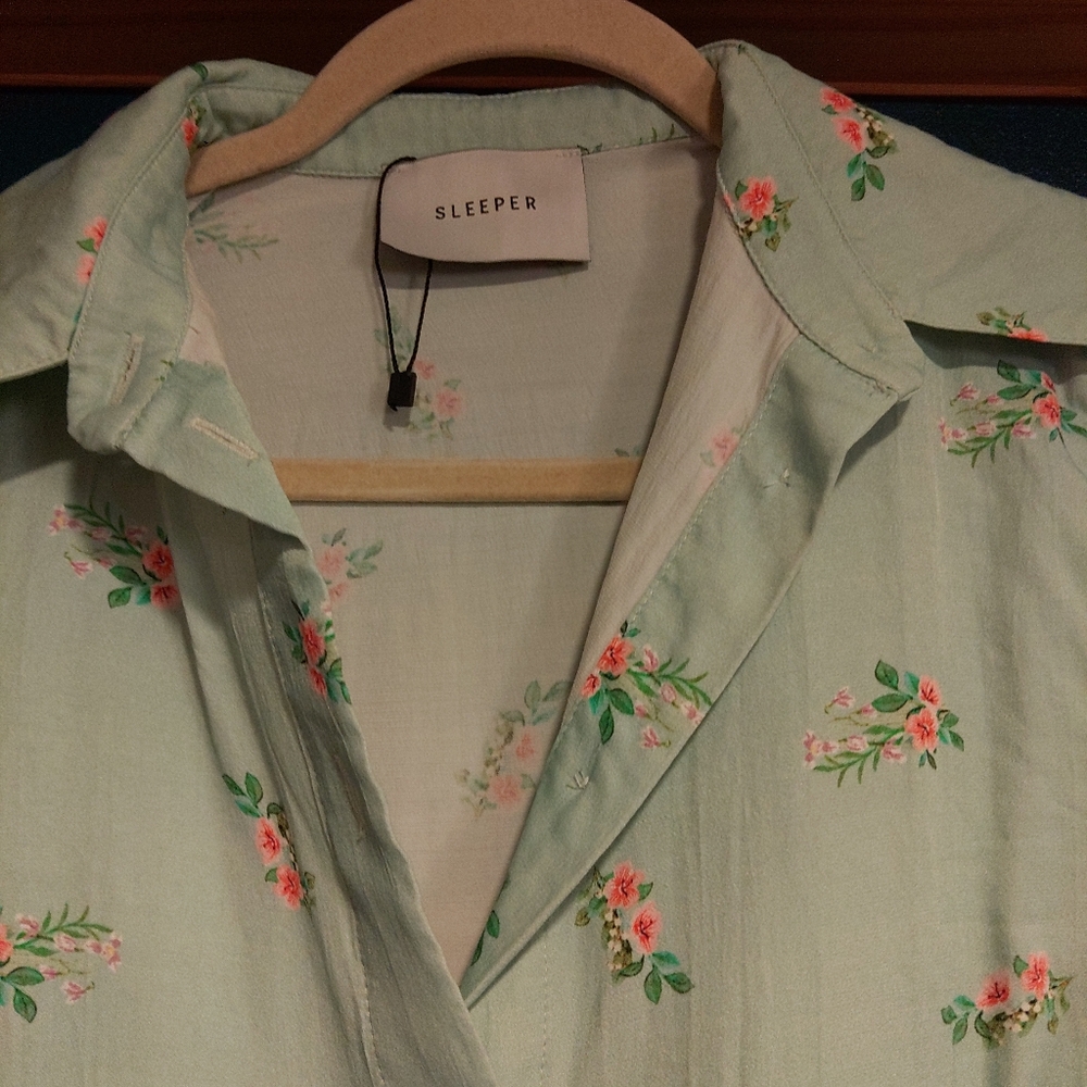 Sleeper Floral Patterned Button Down - image 7